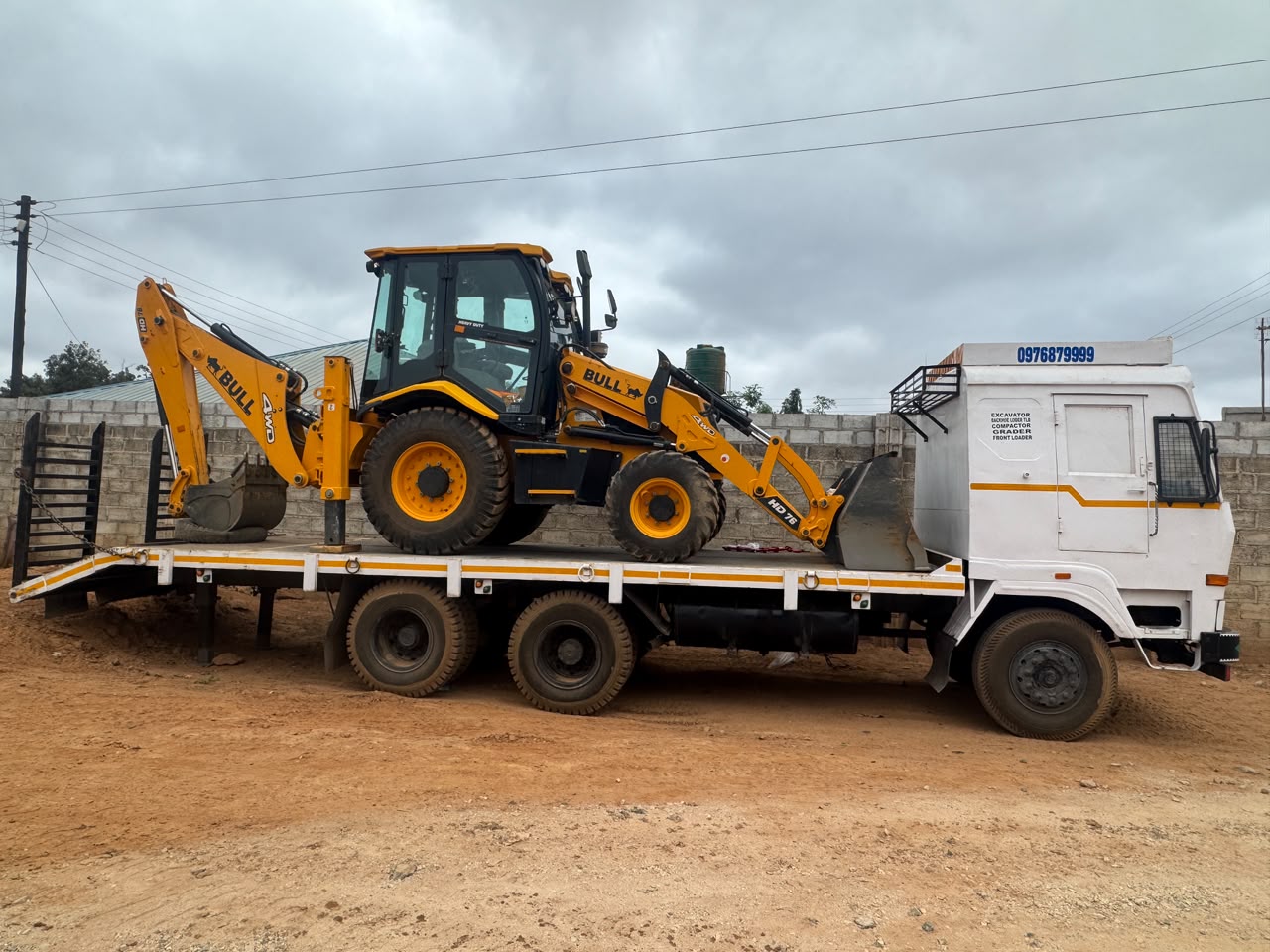 BMR earthmoving across a prepared site